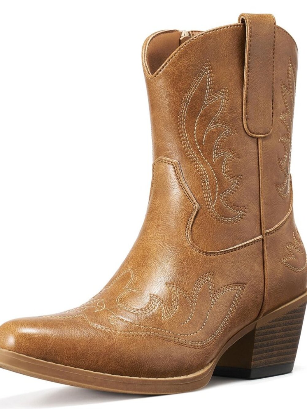 Cowboy Ankle Boots for Women, Ladies Short Cowgirl Boots